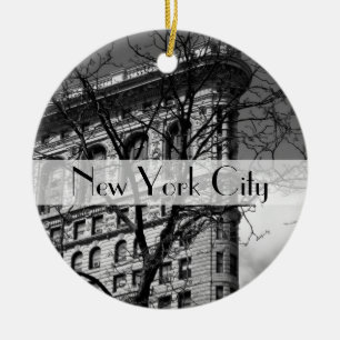 NYC Flat Iron Building Ceramic Ornament