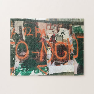NYC Garment District Graffiti Spraypaint Urban Art Jigsaw Puzzle
