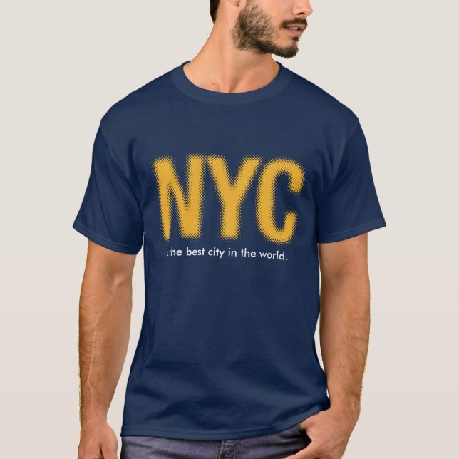 NYC_gold.ai, is the best city in the world. T-Shirt (Front)
