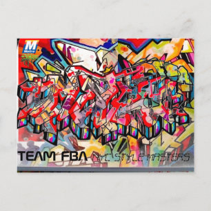 NYC GRAFFITI POST CARD