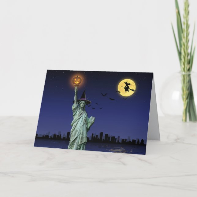 NYC Halloween Greeting Card (Front)