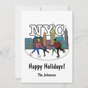 NYC Ice Skating Holiday Card