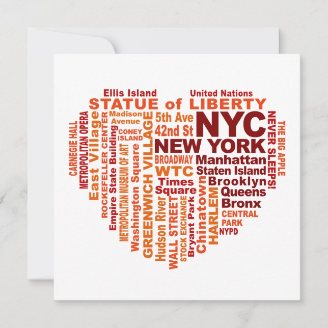 NYC invitation - customise! (Front)
