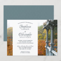 NYC Ladies Pavilion Autumn Central Park Wedding