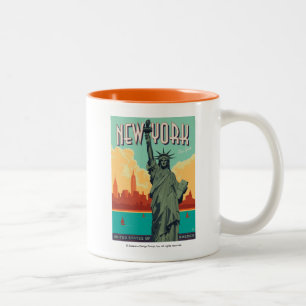 NYC - Lady Liberty Two-Tone Coffee Mug