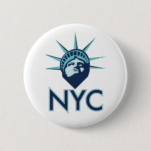 NYC Liberty 6 Cm Round Badge