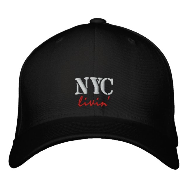 NYC livin' Embroidered Cap/Hat Hat (Front)