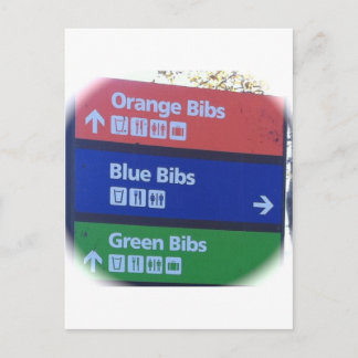 NYC MARATHON BIBS POSTCARD