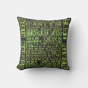 NYC Neighbourhoods Green Cushion