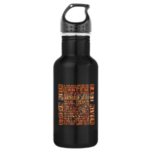 NYC Neighbourhoods Orange 532 Ml Water Bottle