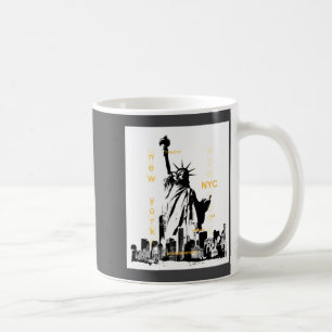 Nyc New York Brooklyn Bridge Liberty Statue Mens  Coffee Mug
