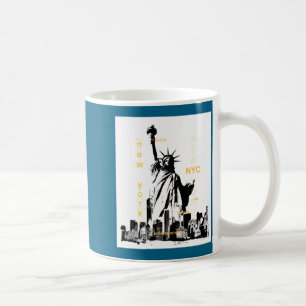 Nyc New York Brooklyn Bridge Liberty Statue Mens _ Coffee Mug