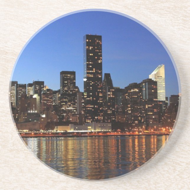 NYC New York City Manhattan Night Coaster (Front)