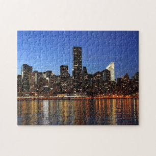 NYC New York City Manhattan Night Jigsaw Puzzle