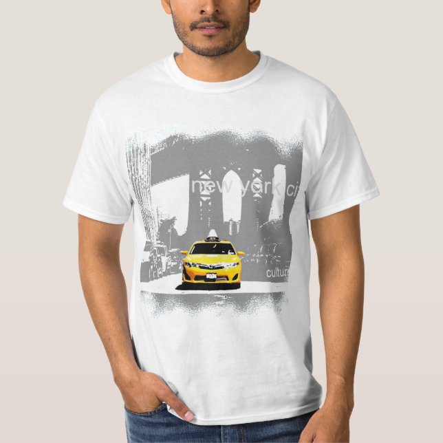 Nyc New York City Mens Modern Value Best White T-Shirt (Front)