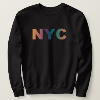 NYC _ New york city minimalist usa script state  Sweatshirt
