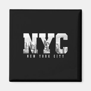 Nyc New York City Ny Skyline Usa America Vintage S Magnet