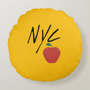 NYC NEW YORK CITY ROUND CUSHION