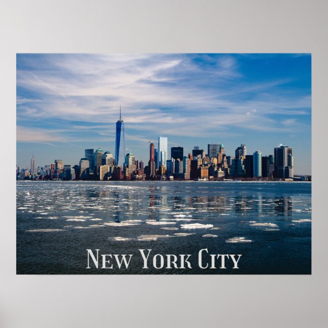 NYC - New York City Skyline | Beautiful Big Apple  Poster (Front)