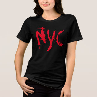 NYC New York City T-Shirt | Red Grunge NYC Tee