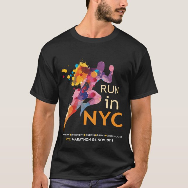 NYC New York City Tee Shirt Marathon 2018 (Front)