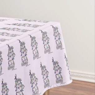 NYC New York Hanukkah Holiday Statue of Liberty Tablecloth