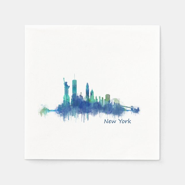 NYC New York Skyline v5 Napkin (Front)