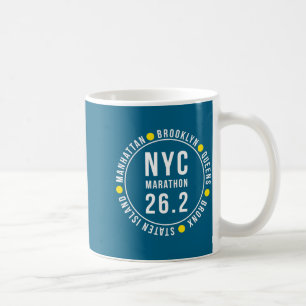 Nyc New York Souvenir Marathon Runner Coffee Mug