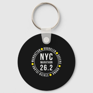 Nyc New York Souvenir Marathon Runner Key Ring