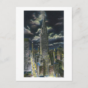 NYC, New YorkChrysler Building at Night # 1 Postcard
