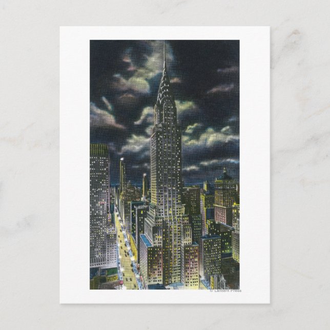 NYC, New YorkChrysler Building at Night # 1 Postcard (Front)