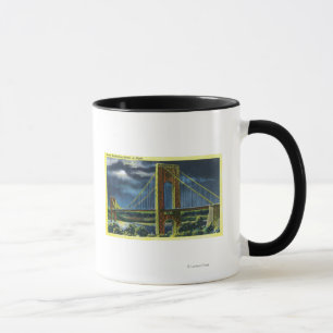 NYC, New YorkGeorge Washington Bridge at Night Mug