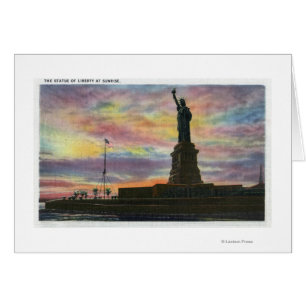 NYC, New YorkSunrise View of Statue of Liberty