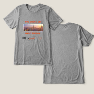 NYC night energy new york Tri-Blend Shirt