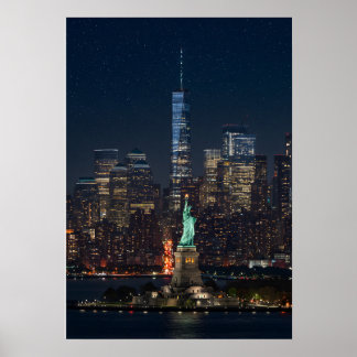 NYC Nights: Freedom's Glow Poster