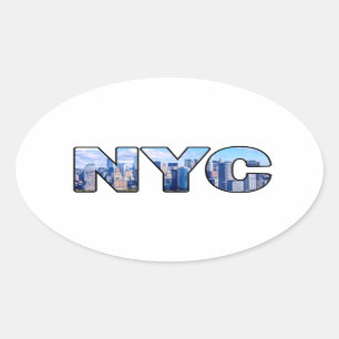 NYC OVAL STICKER