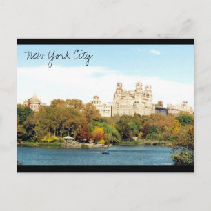 nyc park colours postcard