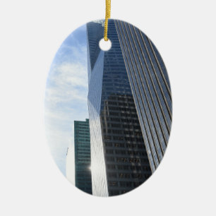 NYC Photography Sixth Avenue Skyscrapers Manhattan Ceramic Ornament