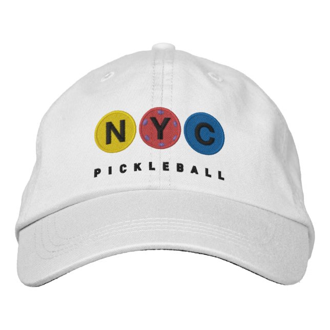 NYC Pickleball EMBROIDERED cap v3.3 (Front)