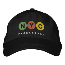 NYC Pickleball EMBROIDERED dark cap v2