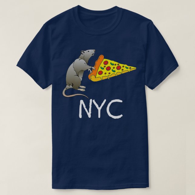 NYC Pizza Rat  T-Shirt (Design Front)
