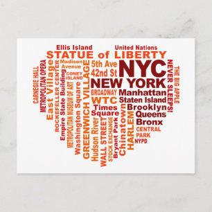 NYC postcard - customisable