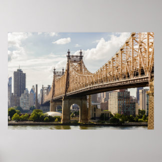 NYC Poster Queensboro Bridge New York