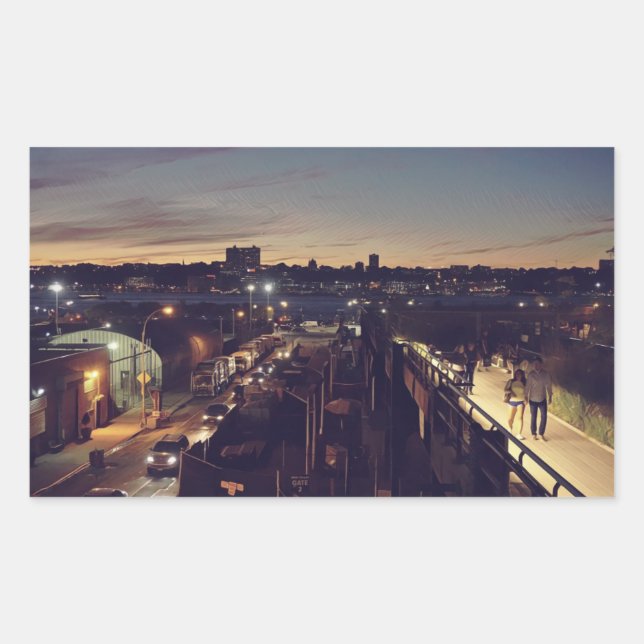 NYC RECTANGULAR STICKER (Front)