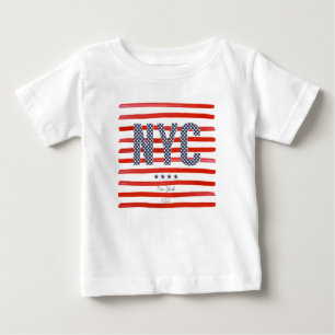 NYC Red, White & Blue Design Baby T-Shirt