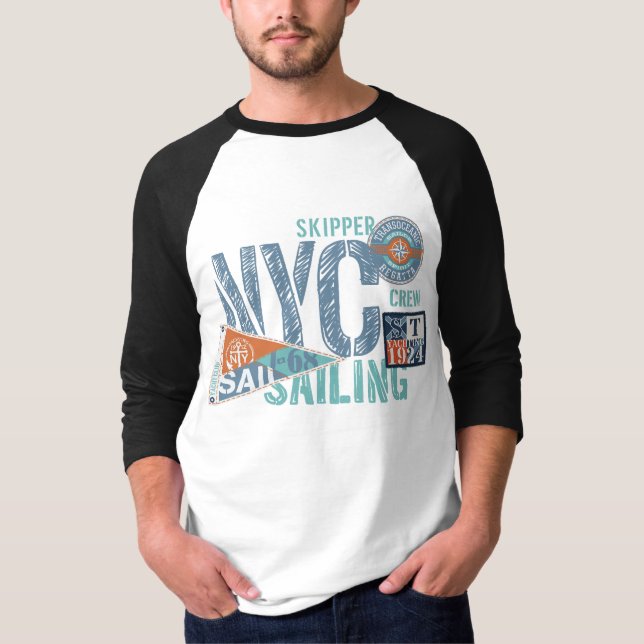 NYC Sailing Club- Regatta Style T-Shirt (Front)