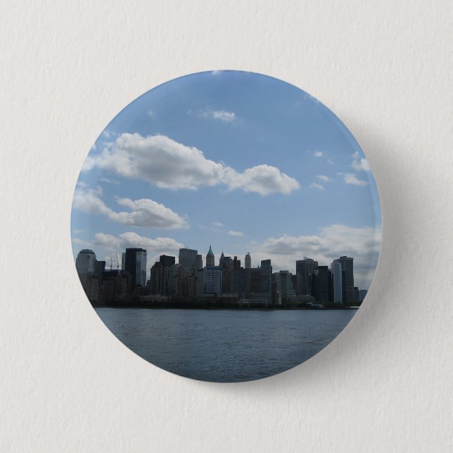 NYC skyline 6 Cm Round Badge (Front)
