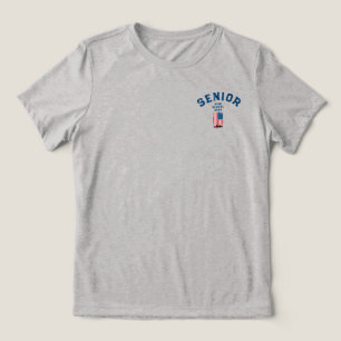NYC Skyline American Flag Senior Year T-Shirt Tri-Blend Shirt