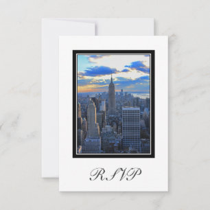 NYC Skyline as Sunset Approaches RSVP #1 Card