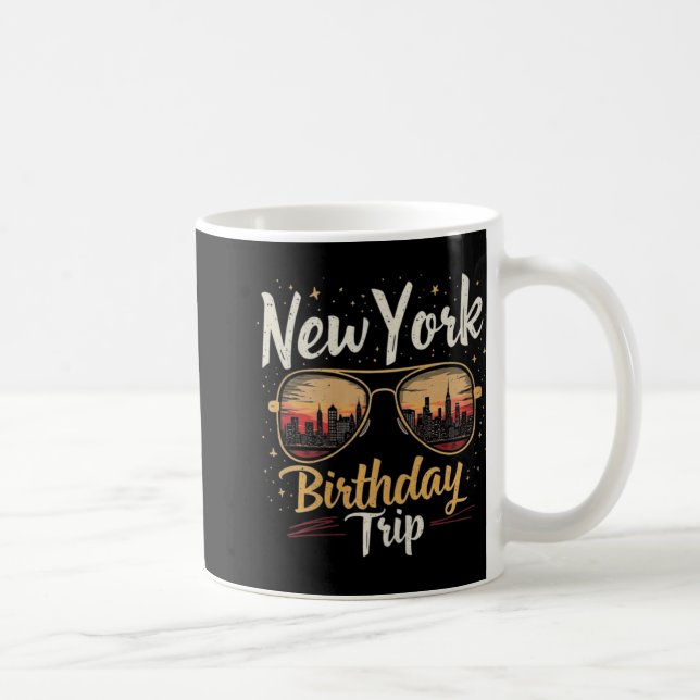 Nyc Skyline Birthday New York Trip Celebration Des Coffee Mug (Right)